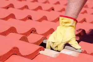 Roof workers