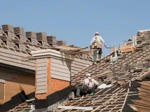 men working roof