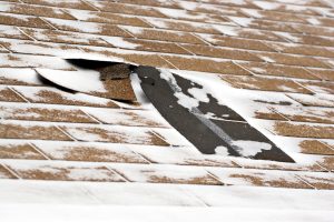 roof damaged by hail