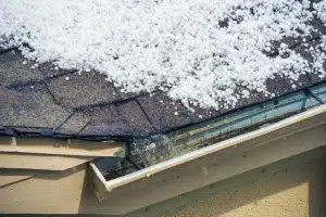 Hail damaged roof