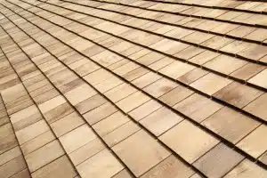 Cedar shake roofing