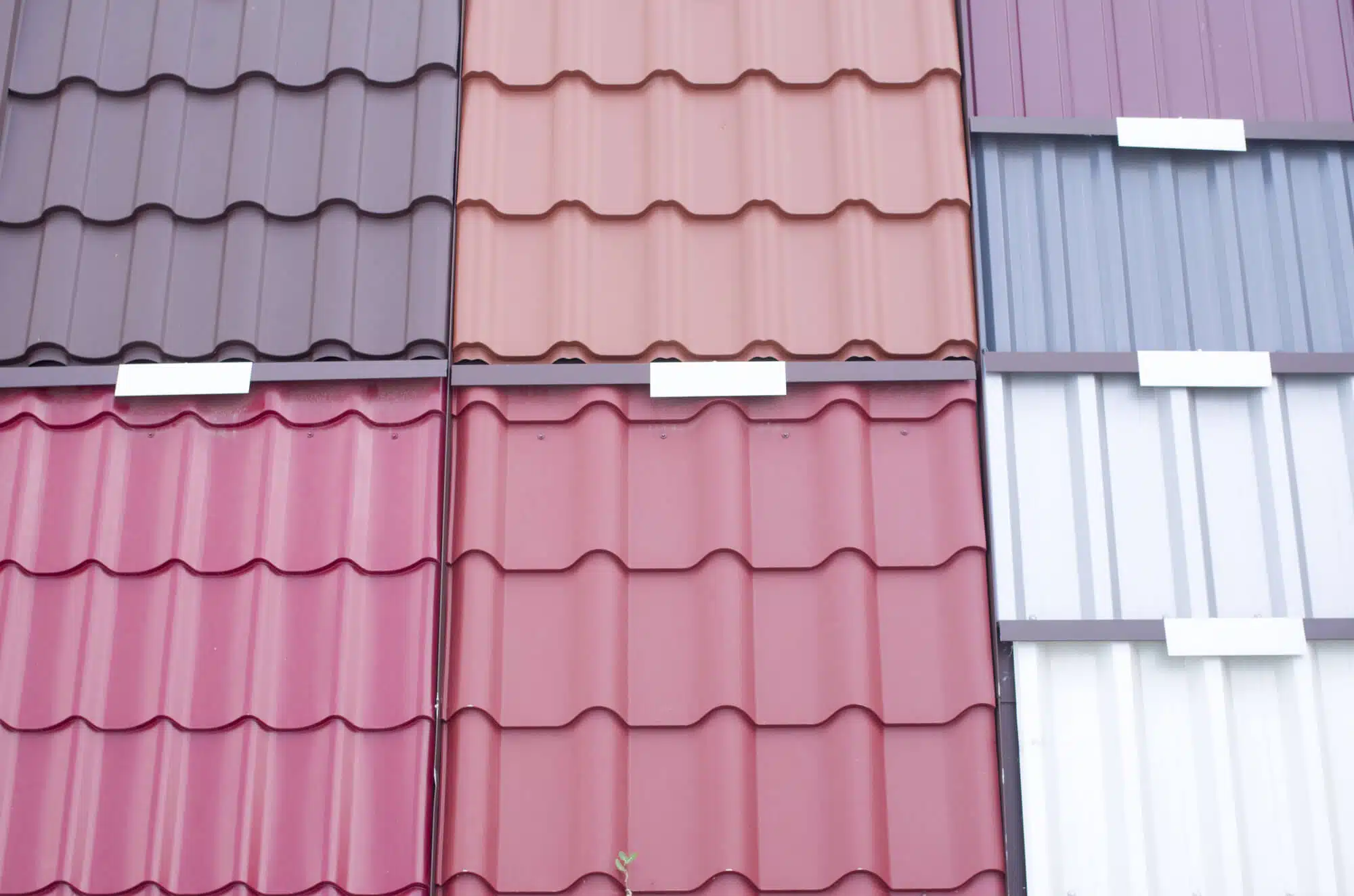 different metal roofs