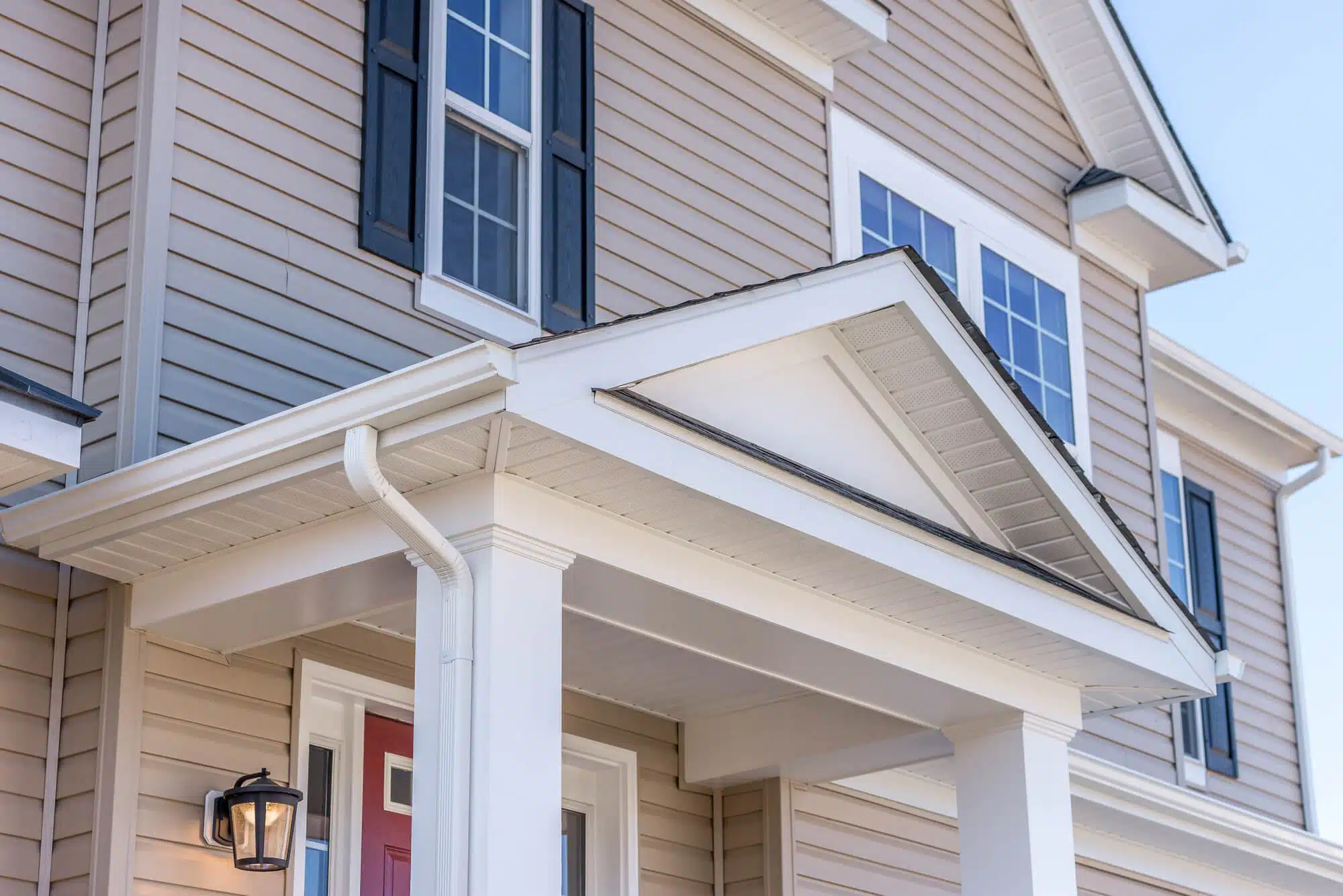 home with fiber cement siding