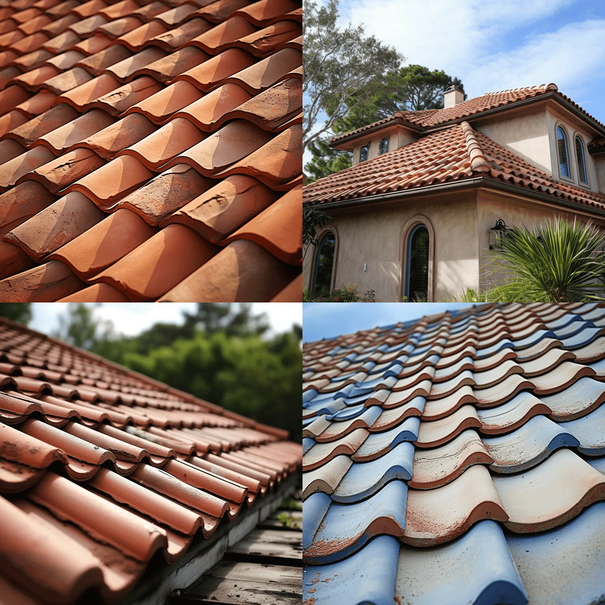 different roof tiles