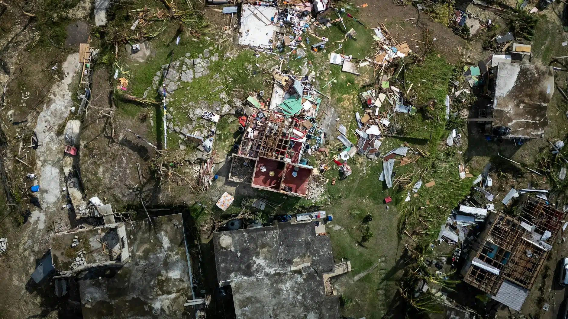 roof damaged by severe storm winds