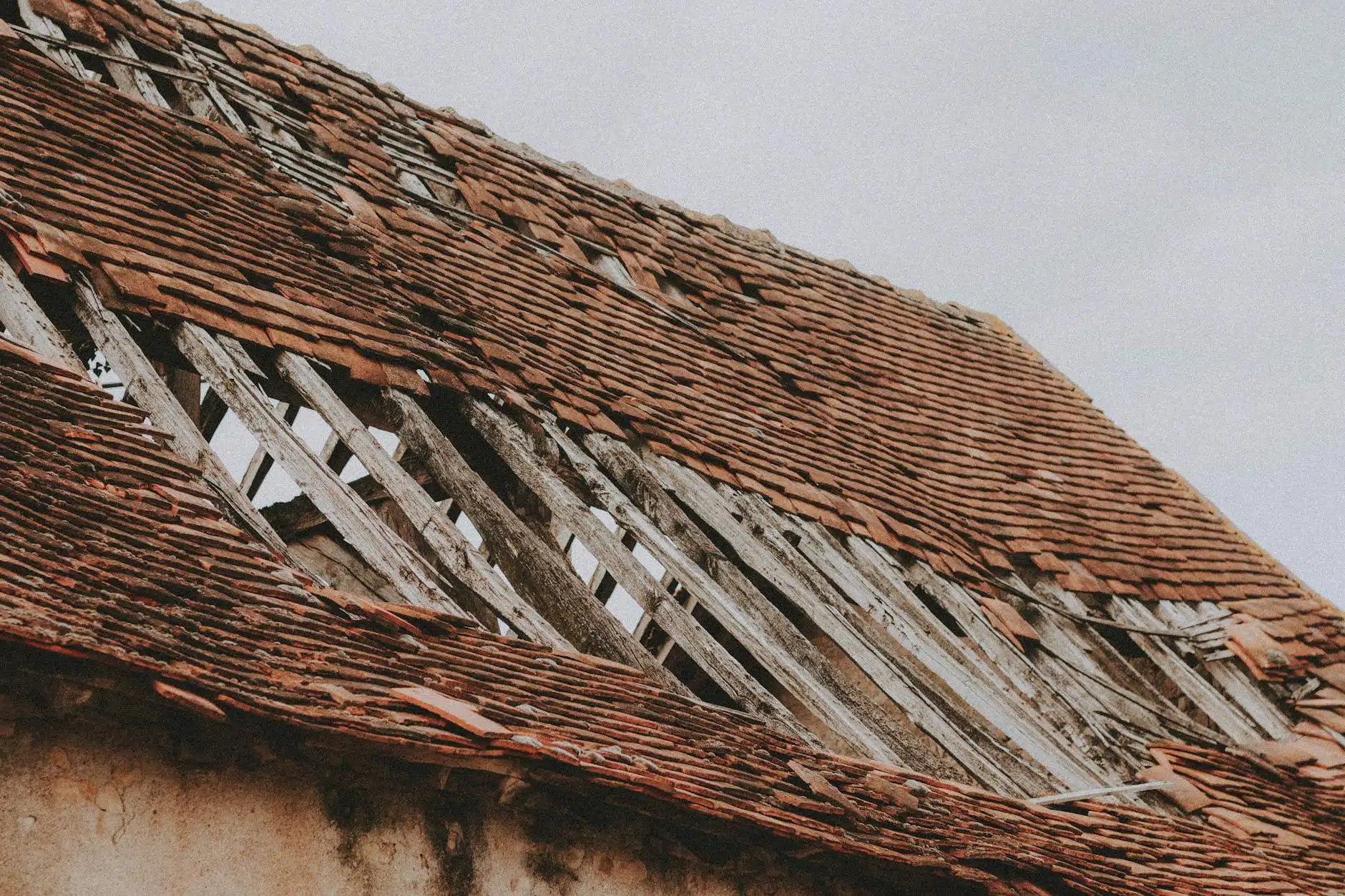 close-up of hail impact marks on shingles